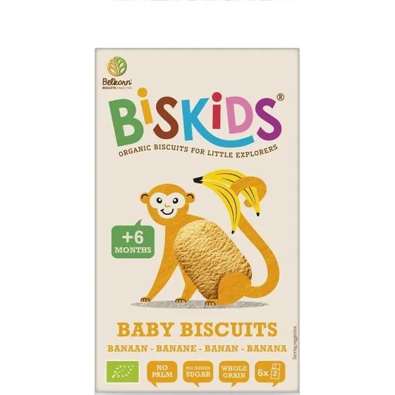 Biskids Ciasteczka Bananowe Od 6 Miesiąca Bio 120g